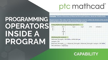 Programming: Operators inside a Program in Mathcad Prime