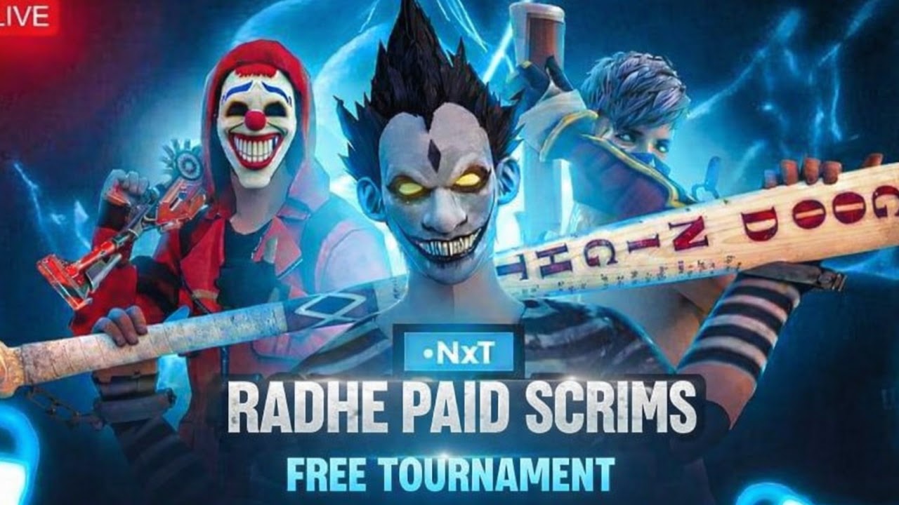 RADHE PAID SCRIMS TOURNAMENT FREE FIRE