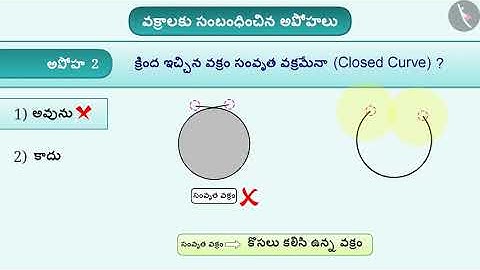 వక్రము | Part 3/3 | Curves | Telugu | Class 6