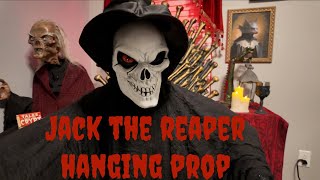 Spirit Halloween 2024 Jack the Reaper Hanging Prop Halloween Decorations, Animatronics and Props