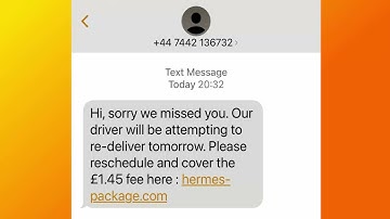 SCAM ALERT: Hermes Text Message (April 2021)