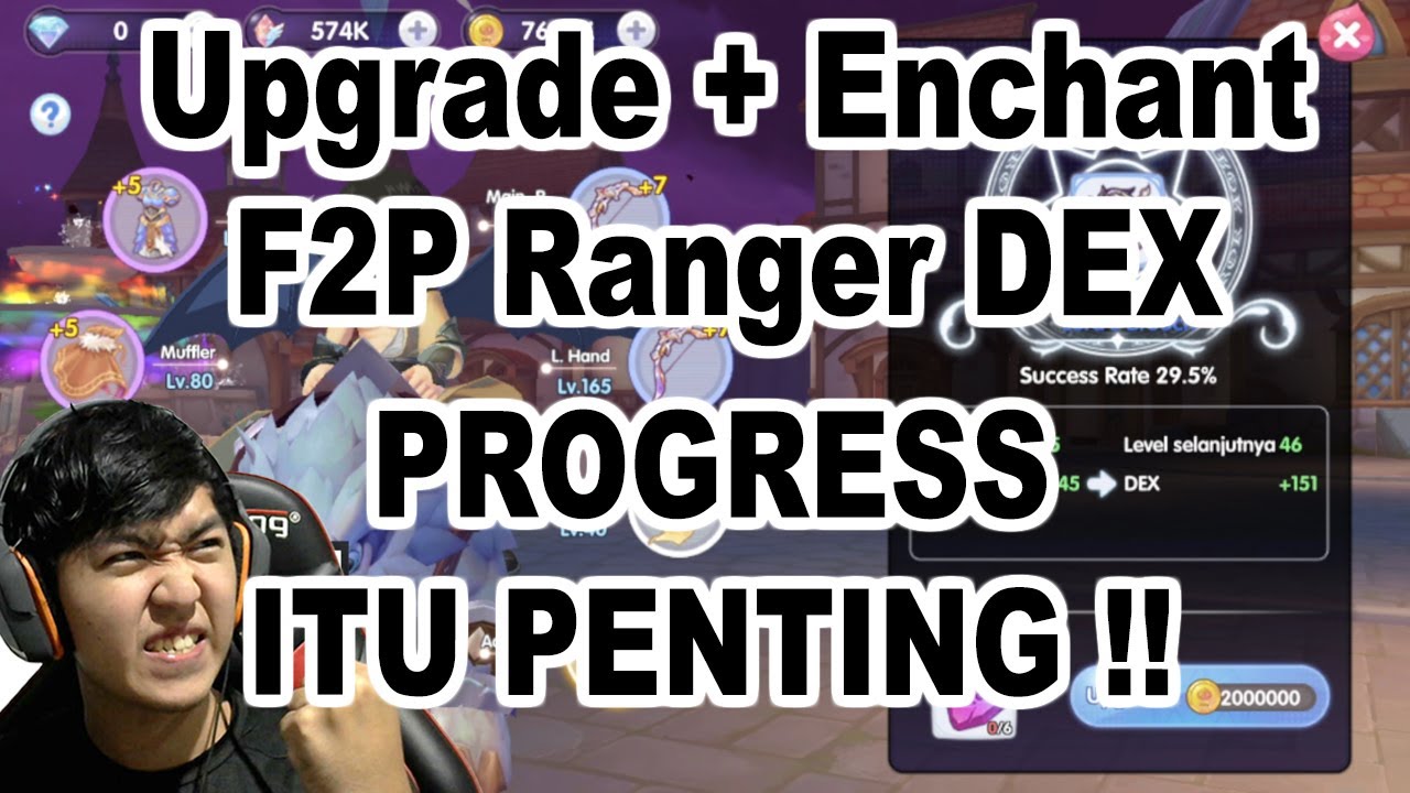 Upgrade & Enchant Char F2P Ranger DEX Ragnarok X Next Generation - YouTube