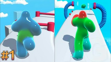 Blob Runner 3D Level 1-15 Gameplay Walkthrough (Android,iOS) #1