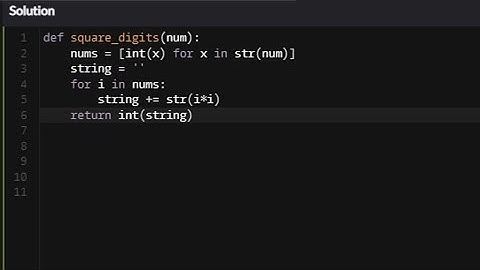 Python - Square Every Digit | Codewars 7KYU
