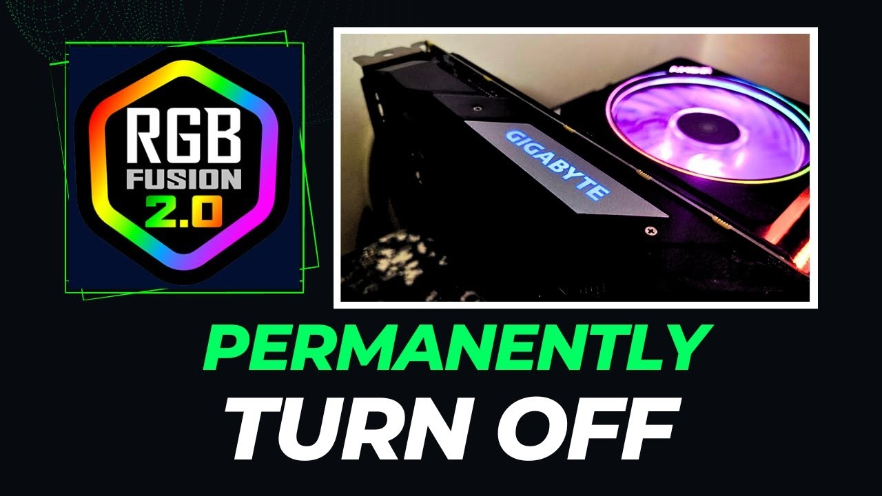 How to turn off rgb fusion 2 0 how to control rgb light on off youtube