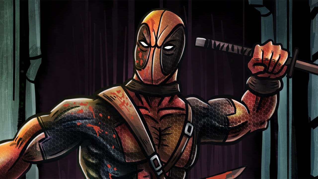 How to draw Deadpool on iPad Pro - YouTube
