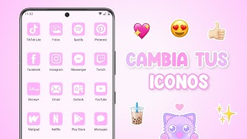 COMO CAMBIAR LOS ICONOS DE LAS APLICACIONES EN TU ANDROID (2024) 🎀