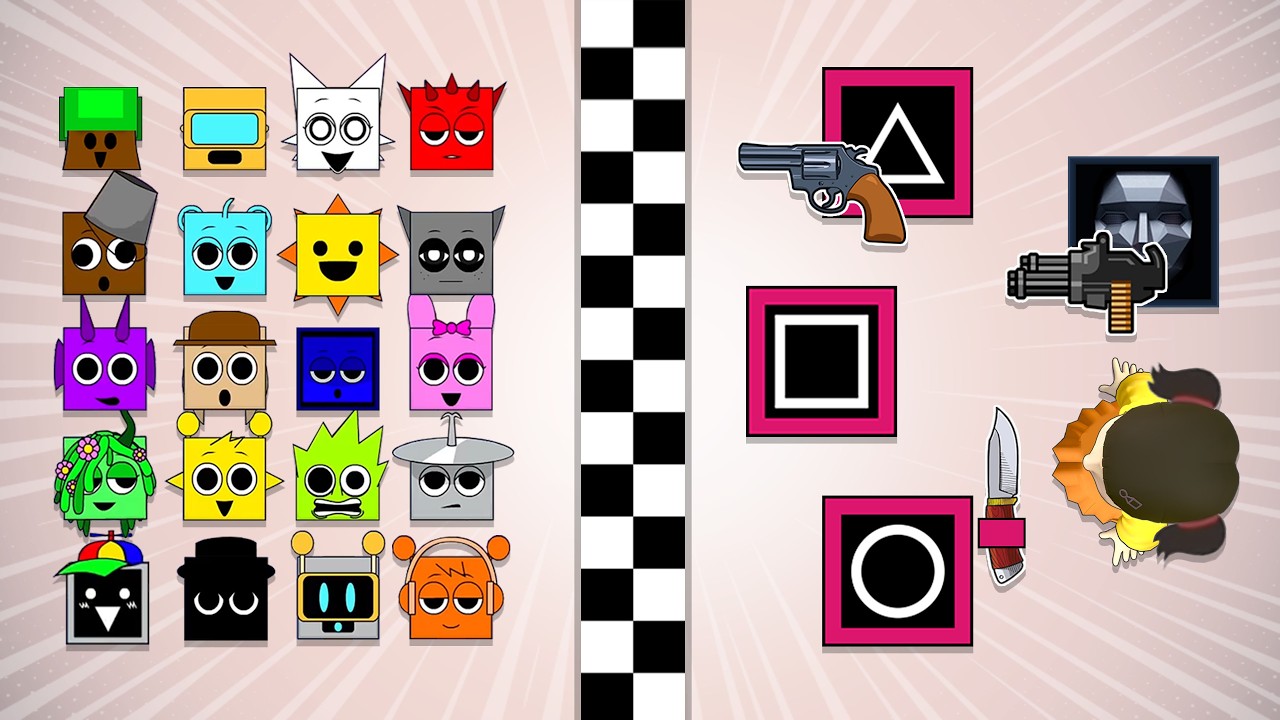 Sprunki Survival: Escape from the Squid Game Bosses!