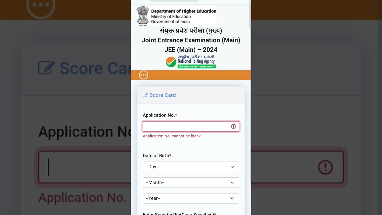 JEE (Main) Result 2024 – Session II Result/ Score Card Released