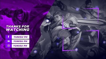 HOW TO MAKE MOBILE LEGENDS GAMING END SCREEN/OUTRO ON KINEMASTER | OUTRO MAKING ▶ 6