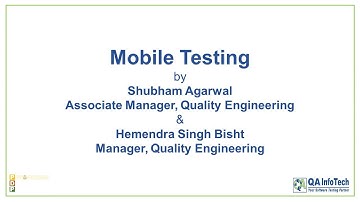 Mobile Testing Training Session | Professional Development Program - QA InfoTech