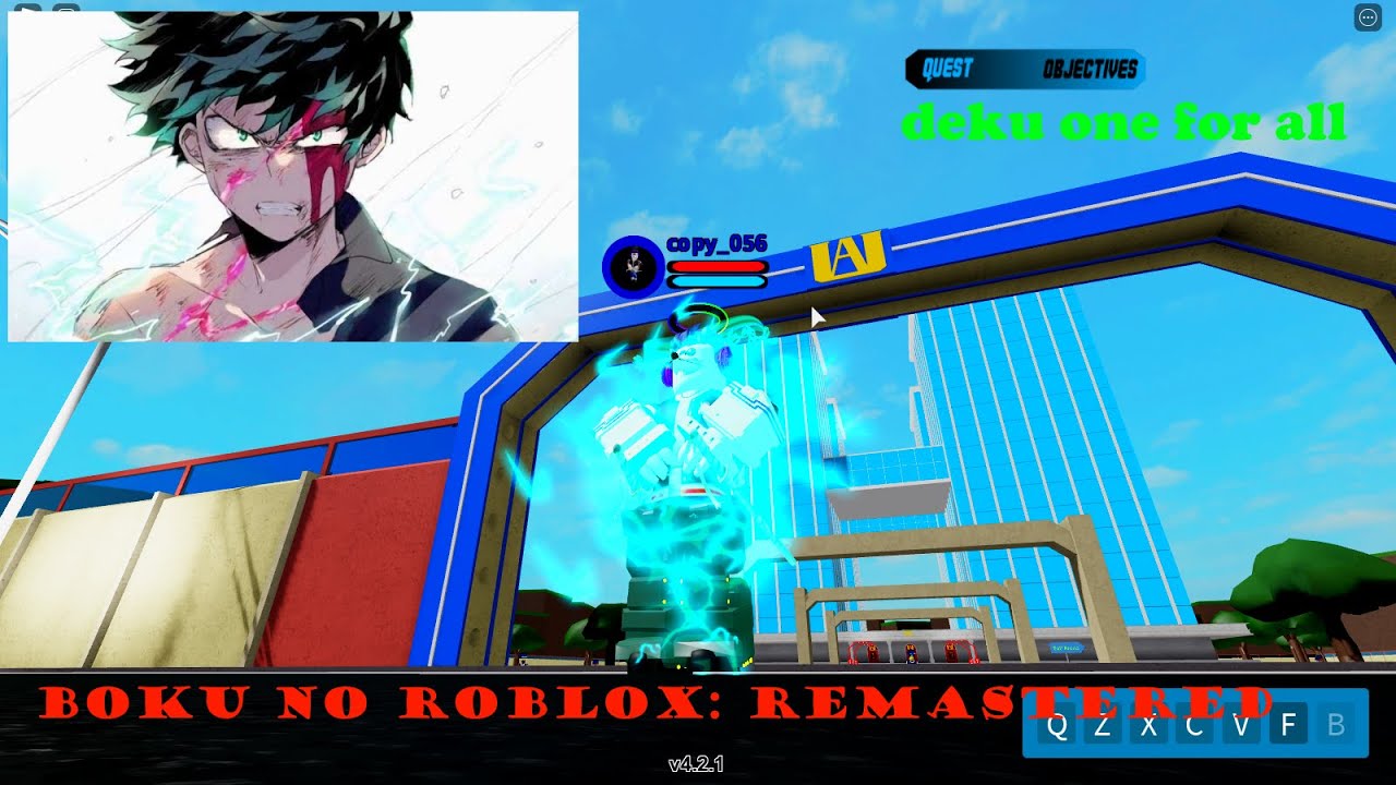 ร ว วอ ตล กษณ Deku One For All Boku No Roblox Remastered Youtube - ร บฟามboku no roblox remastered home facebook