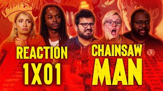 Chainsaw Man | Epi 1x1 Dog & Chainsaw | Group Reaction