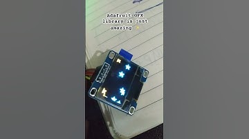 Adafruit GFX Library is just amazing! #oled #arduino #esp32 #adafruit #ssd1306 #oleddisplay