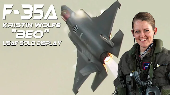 F35  4K UHD  F-35A Solo Demo Team Major KRISTIN "B...