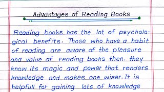 write an essay on Advantages of reading books in English | importance of reading books