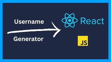 Random Username Generator in ReactJS in just 3 minutes!