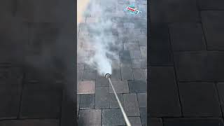Paver sealing step-by-step process using a water based sealer by Premier Pro Wash & Seal