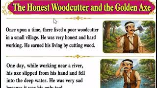 The Woodcutter And The Axe | How to read English | English reading practice | English learning ||