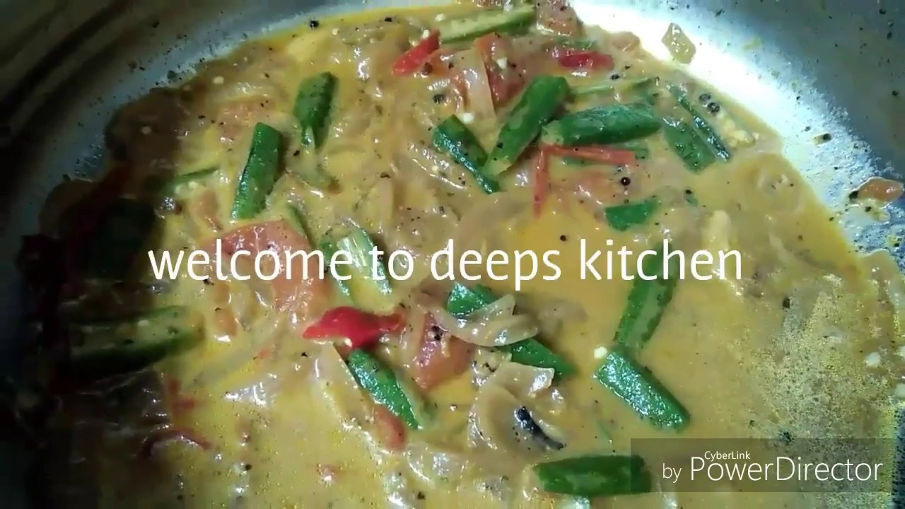 Vendakka pal curry /okra coconut milk curry YouTube