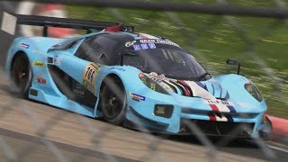 Glickenhaus SCG 004C 'GT3' Racing at the Nürburgring - 6.2L GM V8 Pure Sound!