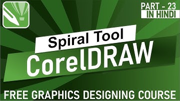 full use of spiral tool in CorelDraw for beginner