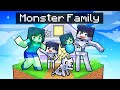 Having a MONSTER FAMILY in Minecraft!