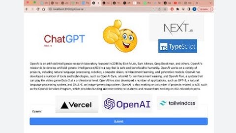 Build your ChatGPT with Next.js, TypeScript, OpenAI, it
