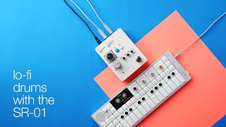 Adding saturation and distortion to drums with the SR-01 guitar pedal