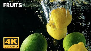 4K HDR Fruits, Strong Colours and Closeups - Calm and Relaxing Piano Music screenshot 1