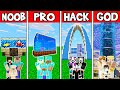 Minecraft: FAMILY OCEANARIUM BUILD CHALLENGE - NOOB vs PRO vs HACKER vs GOD in Minecraft