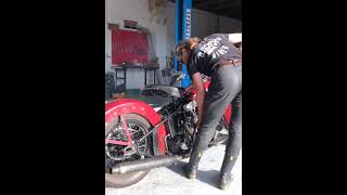 1951 Harley Davidson Panhead with a 1948 Springer Front End