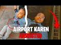 Airport Karen Attacks Elderly Woman, Then Spits on Officer