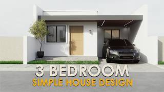 7X14 METERS LOT 3 BEDROOM HOUSE DESIGN IDEA