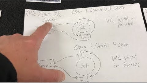 HOW TO - SINGLE SUB DUAL VOICE COIL WIRING