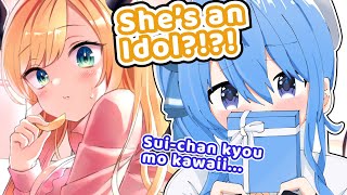 Choco Tries To Act Idolish Like Suiseihololive Osekkai Va Hoshimachi Suisei