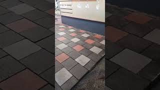 interlocking design tiles #night #work #paver #block #youtube #shorts