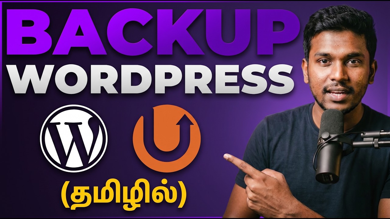 How to Backup your Wordpress Website Tamil | UpdraftPlus Plugin ...
