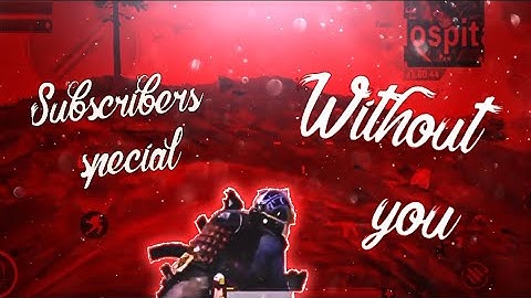 JONY Hammali & navai - Without you 😔🥀| BEST EDITED PUBGM MONTAGE | PHANTOM REGAN