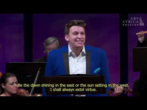 Handel Splenda L Alba In Oriente Aria Countertenor Aryeh Nussbaum Cohen With Ars Lyrica Houston 