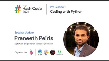 Python | PreSession - 1 of HashCode 2021  (Live Stream)