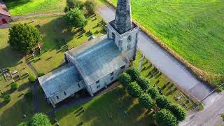 St Mary's Church Marston-on-Dove, Derbyshire by drone - 2022