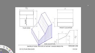 CH 3.6 Plan Oblique Drawing Tutorial
