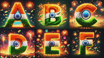 Celebrating the Indian Flag | Creative ABCD Designs #independenceday #abcd #republicday