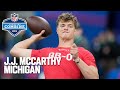 JJ McCarthys FULL 2024 NFL Scouting Combine On Field Workout
