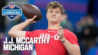 J.J. McCarthy's FULL 2024 NFL Scouting Combine On Field Workout