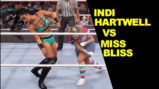 Wwe 2K22 Indi Hartwell Vs Miss Bliss - Extreme Rules