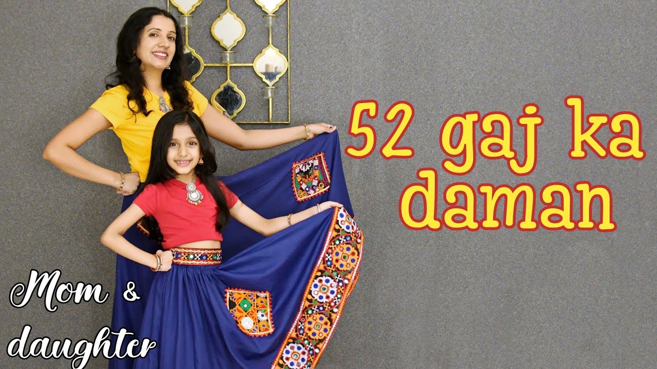 52 gaj ka daman  Renuka Panwar  mom daughter dance  Nivi and Ishanvi  Laasya dance choreography