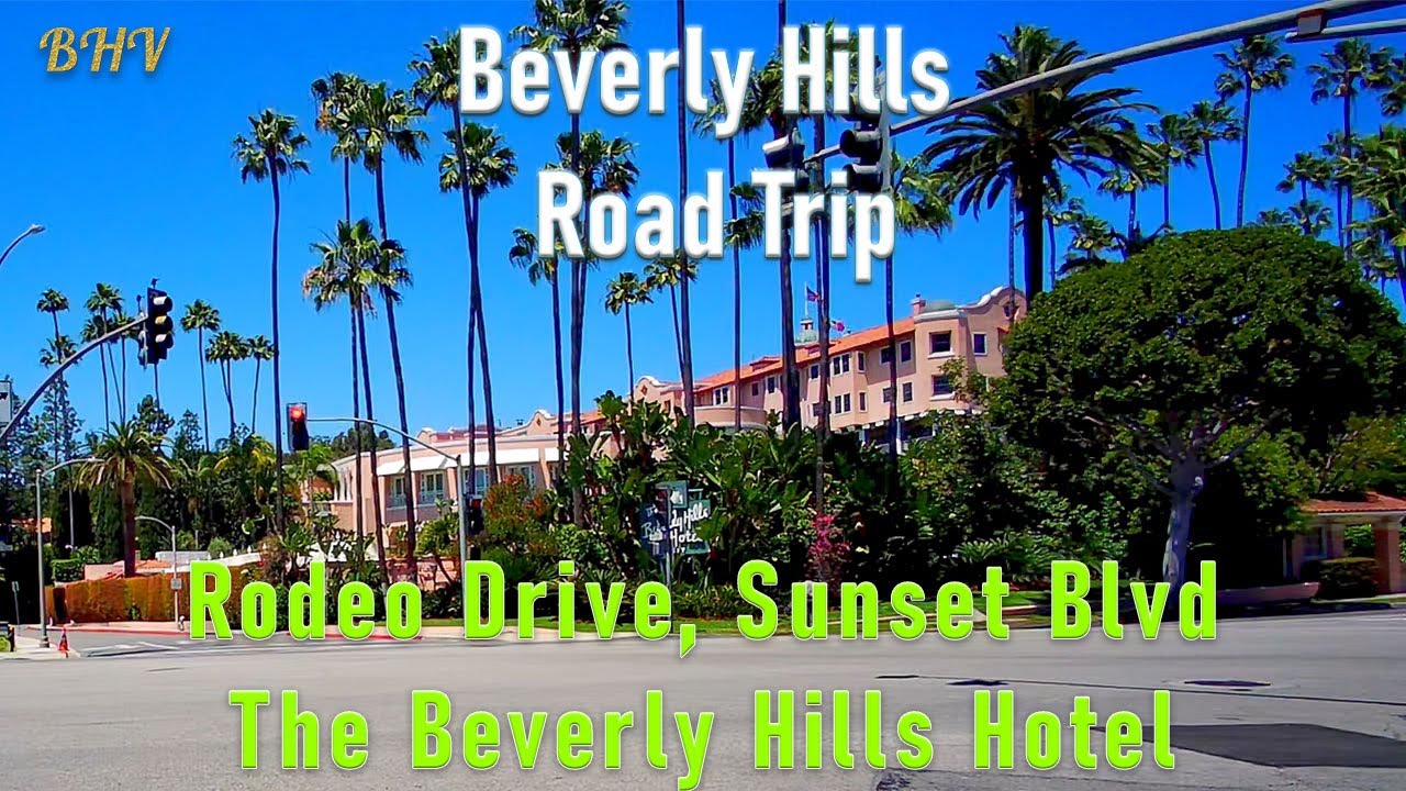 ⁣The Beverly Hills Hotel Rodeo Drive Sunset Blvd Beverly Hills (Los Angeles) California Car Ride