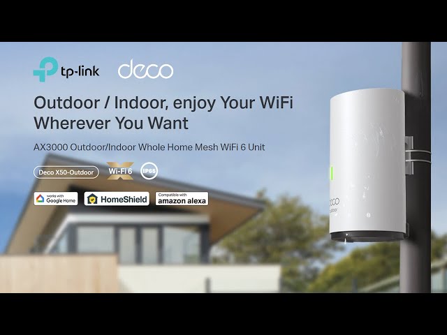 TP-Link Indoor/Outdoor Whole Home Mesh Wi-Fi 6 System